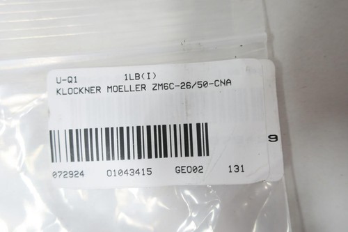 Klockner Moeller ZM6C-26/50-CNA Circuit Breaker Trip Unit 3p 26-50a Amp - Picture 5 of 5