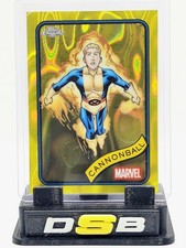 2025 Topps Chrome Marvel Cannonball Yellow Lava Refractor #51