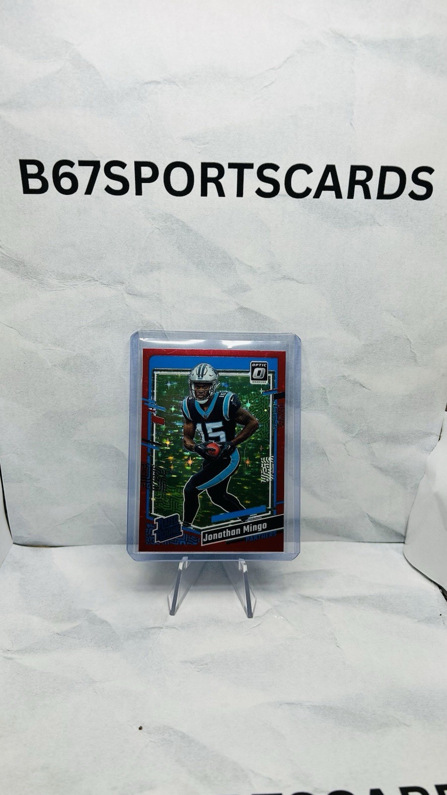 2023 Optic Football Jonathan Mingo Red Stars Rated Rookie Sp #215 Panthers RC