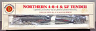 BACHMANN N GAUGE NORTHERN 4-8-4 BURLINGTON & 52' TENDER  STEAM LOCOMOTIVE — photo 1