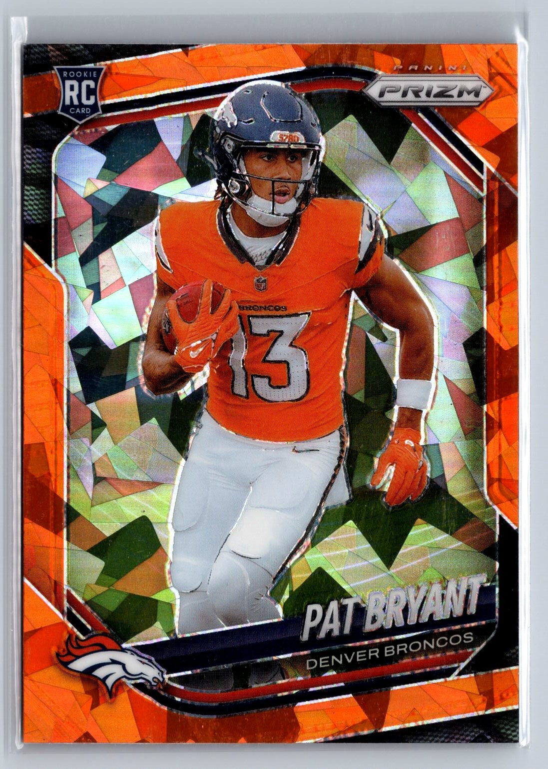 Pat Bryant 2025 Panini Prizm #366 Orange Ice RC Rookie