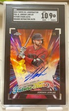 2024 Topps Chrome Logofractor Future Star Auto Jordan Lawlar FSA-JL Orange/25 RC