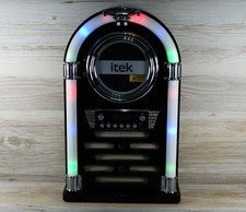 iTek i60018CD Table Top Jukebox FM Radio Bluetooth Player LED Light Up FAULTY CD