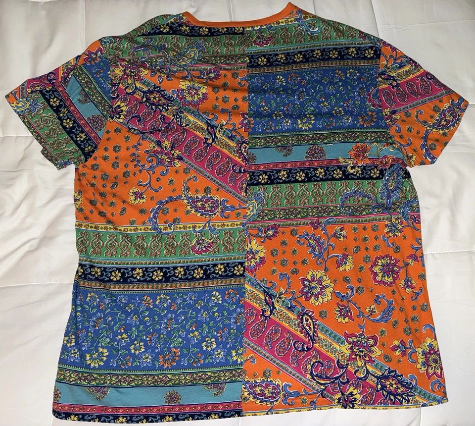 Мужская футболка размер 2XL Polo Ralph Lauren пэчворк 2023 - Изображение 2 из 4