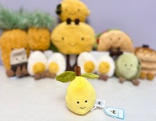 Jellycat Rare Retired Fabulous Fruit Lemon, Brand New With Tags, Genuine