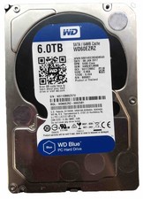 WD Blue WD60EZRZ | 6TB @ 5.4K | 64MB SATA-III 6Gb/s | 3.5" HDD | Very Low Hours