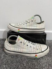 Converse Chuck Taylor All Star Pride Low Top Trainers – UK 5.5 – Rainbow