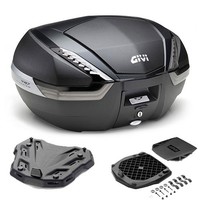 Givi V47NNT Bauletto 47L Schwarz + Piastra FüR Moto Guzzi V7 Special 2021 2022