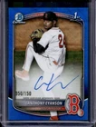 2025 Bowman Draft Anthony Eyanson Chrome Auto Blue Wave Refractor 1st #/150