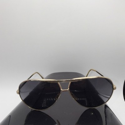 Vintage Taiwan ROC Aviator Style Gold Metal Frames Gray Lenses Unisex READ