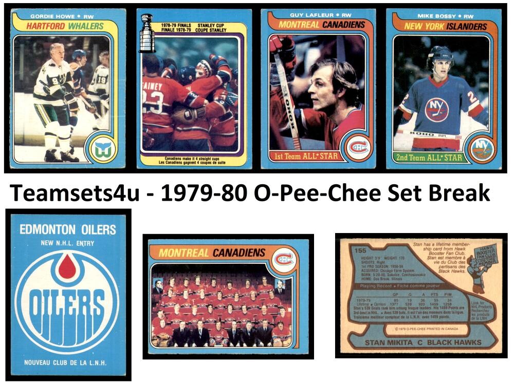 1979-80 O-Pee-Chee Hockey Set Break 200-396 ** Pick your Card ** Front/Back Scan