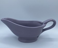 Vintage Libbey Tableware Ceramic Stoneware Lavender Gravy Boat