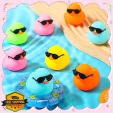 Mini Rubber Ducks Sunglasses 36pc Bath Squeaky Toys