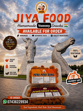 Jiya Food Peri Peri & Schezwan Ring Crisps 100% Vegetarian Tub 1175g
