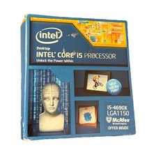Processore Intel Core i5-4690K 3,5 GHz quad-core in box (BX80646I54690K) NUOVO/SIGILLATO
