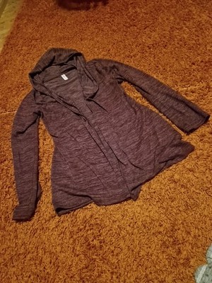 Multiblu Sweatjacke Damen weinrot Gr. L 40 42 44 mit Kapuze 
