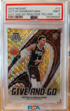 /99 Victor Wembanyama RC, Low POP PSA 9 MINT, Give and Go Reactive Yellow