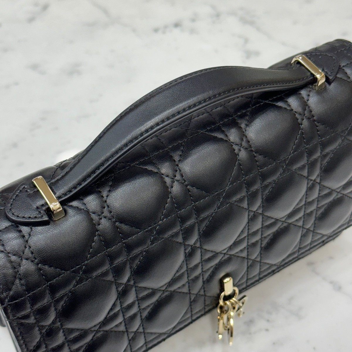 Dior My Miss Top Handle Bag Black M0997 115638326 | eBay