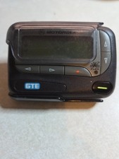 VINTAGE GTE TELEPHONE PAGER IN WORKING CONDITION WITH BELT CLIP ESTATE FIND