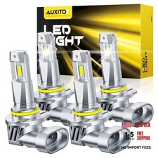 9005 9006 LED HeadIight Bulbs Combo, 1:1 Halogen Size, 6500K Ultra 9005 9006