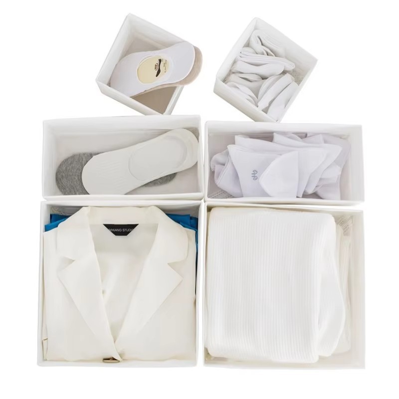 Adjustable Large Expandable Drawer Dividers - 6-Piece Organizer Set