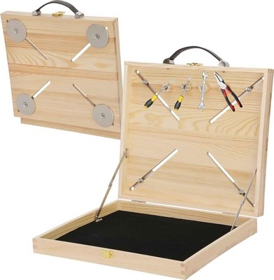 Magnetic Laptop Stand, Up to 50 Pounds Portable Magnetic Workstation Case, Ha...