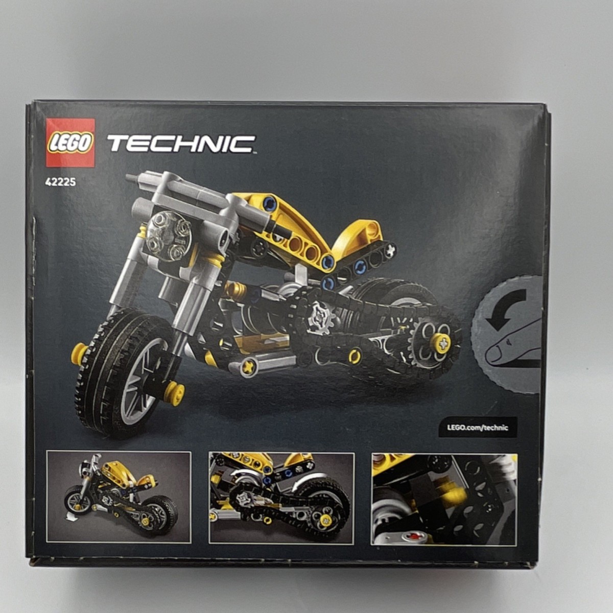 LEGO Technic Yellow Motorcycle Set 42225, 151 Pieces Motorcycle