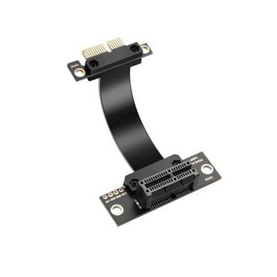 PCIe 4.0 X1 Extension Cable 90 Degree PCI-E 1X Male to Female Riser Cable 5CM