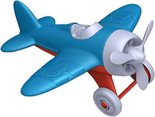 Airplane - BPA, Phthalates Free, Blue Air Transport Toy for Introducing Aeronaut