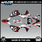 Graphics Kit for Honda CRF250R (2018-2021) CRF450R (2017-20) Evader - Red White