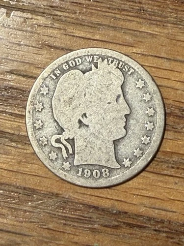 1908 US Barber Quarter