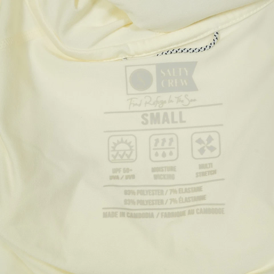 Толстовка женская Salty Crew UPF 40 защита от солнца UVA UVB желтая кремовая технический размер S - Изображение 4 из 4