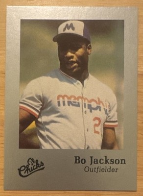 Bo Jackson 1986 Baseball Americano Memphis Chicks Rookie Card  (7594)