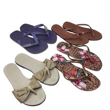 Havaianas Flip Flop Bundle Womens 7/8W Purple...