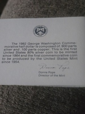 1982 George Washington 250th Anniversary Silver Proof Half Dollar