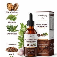 Parasite Cleanse Tincture/Extract-Wormwood, Black Walnut Hull, Clove 2oz