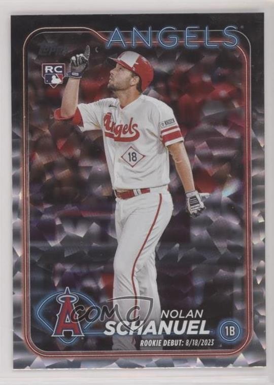 2024 Topps Update Debut Silver Crackle Foilboard Nolan Schanuel Rookie RC cg4