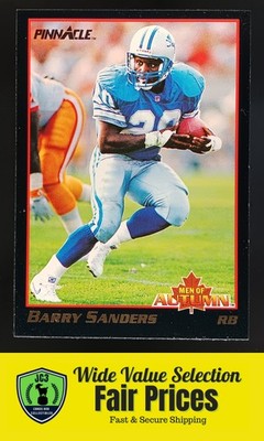 1993 Score Pinnacle Men of Autumn Barry Sanders #8 Detroit Lions