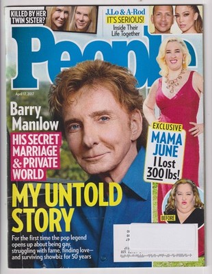 People April 17, 2017 Barry Manilow, Mama June, J Lo and A-Rod, True Crime (Maga
