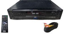 WORKING SONY 5-Disc Changer DVD/CD Player W/ REMOTE and CORDS - Tested Works 