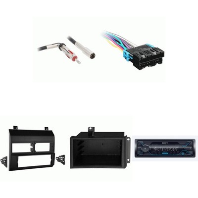 SONY DSX-A415BT Single Din Radio Bundle BLACK Dash includes pocket Compatible...