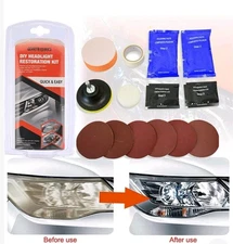 Headlight Restoration Kit Car Lens Lamp Sanding Polishing 