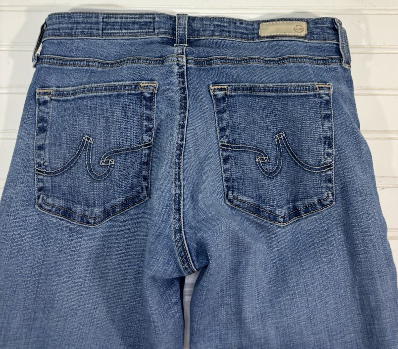 AG Adriano Goldschmied The Angel Bootcut Jeans Denim Size 27R Distressed thumbnail 22