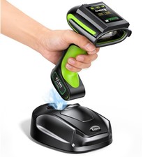 Eyoyo Industrial Barcode Scanner with Screen: 3-in-1 Waterproof 1D 2D Bluetoo...
