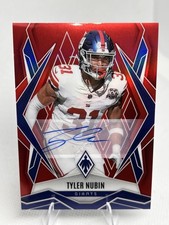 2025 Panini Phoenix - Tyler Nubin Red Auto /99  #63 New York Giants