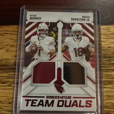   2025 Panini Rookies & Stars Kyler Murray/Marvin Harrison Jr Team Duals TD-ARI