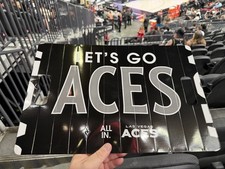 Las Vegas Aces 2026 Bang-a-Banner.  6-3-26 Giveaway VS. Chicago Sky