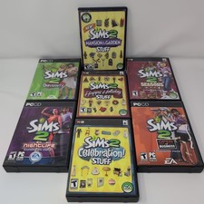 Lot of 7 The Sims 2 PC Expansion Games w/ Manuals Complete