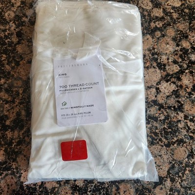 NEW (1) Pottery Barn Sateen 700 Thread Count Pillowcase IVORY **READ**