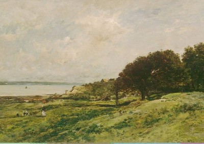 Impressionistische Landschaftswandkunst von Corot Landschaftswandkunst